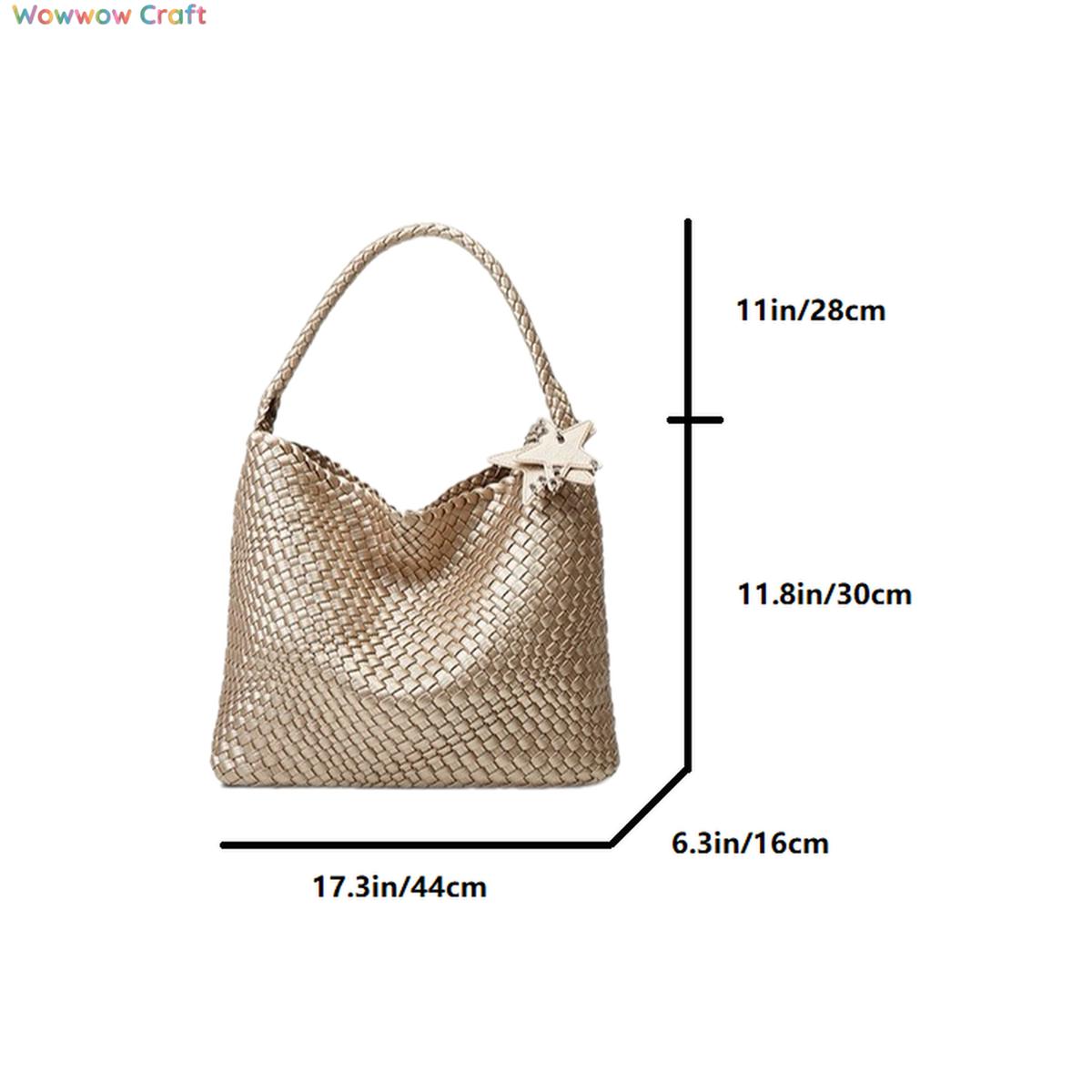 Shoulder Bags,Totes,Leather Bags,Multiple Colors Imitation Braided Design Leather Tote Handbag
